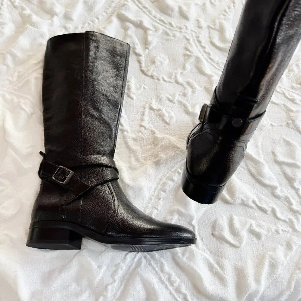 Naturalizer Rena 2 Leather Tall Boots Size 5 New